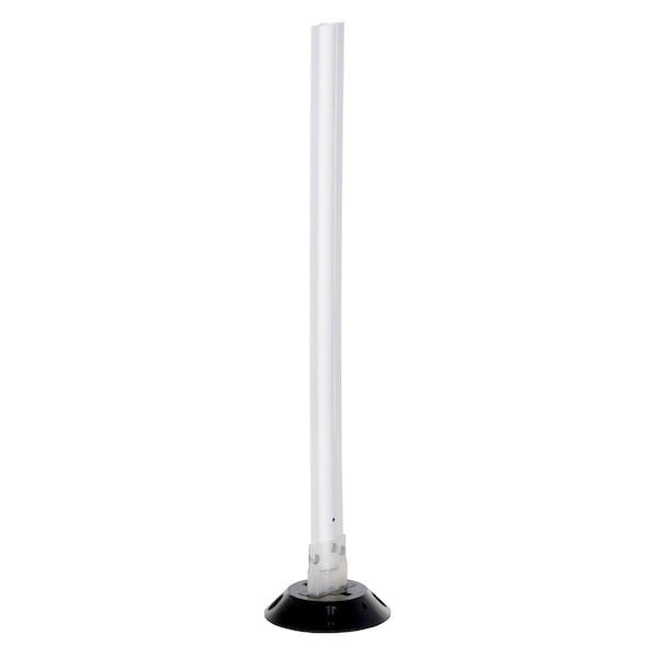 Flexible Stake, Polycarbonate, 8 in Length, 8 in Width, 36 in Height, White